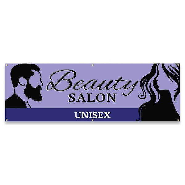 Beauty Salon Unisex Banner Concession Stand Food Truck Single Sided